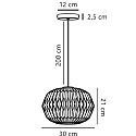 Nordlux pendant luminaire AVIANA E27 IP20, white dimmable