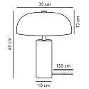 Nordlux Tafelarmatuur GABRIELLE E14 IP20, chroom 