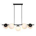Nordlux pendant luminaire LILLY 5 flames E14 IP20, black dimmable