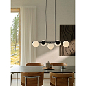 Nordlux pendant luminaire LILLY 5 flames E14 IP20, black dimmable