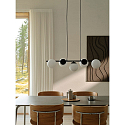 Nordlux pendant luminaire LILLY 5 flames E14 IP20, black dimmable