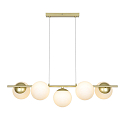 Nordlux pendant luminaire LILLY 5 flames E14 IP20, brass dimmable