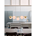 Nordlux pendant luminaire LILLY 5 flames E14 IP20, brass dimmable