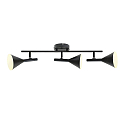 ceiling luminaire KELVIS 3 flames GU10 IP20, black dimmable