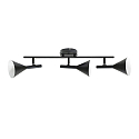 Nordlux ceiling luminaire KELVIS 3 flames GU10 IP20, black dimmable