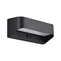 solar wall luminaire MARCELLIO with sensor IP54, black 