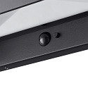 solar wall luminaire MARCELLIO with sensor IP54, black 