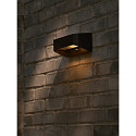 solar wall luminaire MARCELLIO with sensor IP54, black 