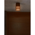 Nordlux outdoor ceiling luminaire SIDARA square, perforated, sea-air resistant E27 IP54, seaside metallic brown
