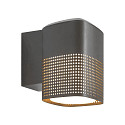 outdoor wall luminaire SIDARA E27 IP54, seaside anthracite dimmable