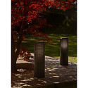 Nordlux bollard lamp SIDARA 45 E27 IP44, seaside black dimmable