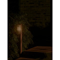 Nordlux bollard lamp SIDARA 95 E27 IP44, seaside metallic brown dimmable