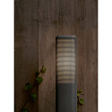 bollard lamp SIDARA 95 E27 IP44, seaside anthracite dimmable