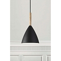 design for the people by Nordlux Pendant luminaire PURE 20, height 35cm, shade � 20cm, pendulum 300cm, E27, black