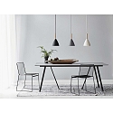design for the people by Nordlux Pendant luminaire PURE 20, height 35cm, shade � 20cm, pendulum 300cm, E27, black