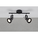 Nordlux Nordlux Spot ASLAK track, 2 flames, GU10, black