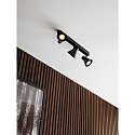 Nordlux Spotlight bar EIK 3-vlams, instelbaar GU10 IP20, zwart mat dimbaar