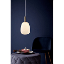 Nordlux Nordlux Pendant luminaire ALTON 23, shade � 23cm, height 43cm, pendulum 300cm, E27, white / brass / black