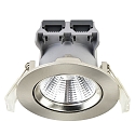 Nordlux Plafondinbouwarmatuur FREMONT rond, draaibaar IP23, zilver