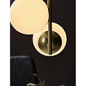 Nordlux Pendant luminaire LILLY, E14, IP20, Glas opal white, brass