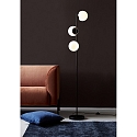 Nordlux Floor lamp LILLY, E14, IP20, glass opal white, black