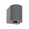 Nordlux Wandarmatuur voor buitenshuis CANTO 2 up down, rond, instelbaar, schakelbaar IP44, grijs 