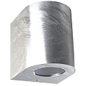 Wandarmatuur voor buitenshuis CANTO 2 up down, rond, instelbaar, schakelbaar IP44, verzinkt 