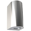 Wandarmatuur voor buitenshuis CANTO MAXI 2 GU10 IP44, rvs, helder