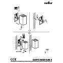 Nordlux Wandarmatuur voor buitenshuis CANTO MAXI KUBI 2 GU10 IP44, helder, verzinkt