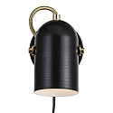 Nordlux Wandarmatuur LOTUS E14 IP20, messing, zwart 