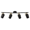 Nordlux Plafondarmatuur LOTUS 4-vlams E14 IP20, messing, zwart 