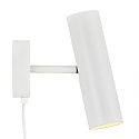 design for the people by Nordlux Wall spotlight MIB 6, GU10 max. 8W, IP20, swiveling 90�, white