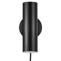 Nordlux design for the people by Nordlux Wall spotlight MIB 6, GU10 max. 8W, IP20, swiveling 90�, black