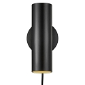 Nordlux design for the people by Nordlux Wall spotlight MIB 6, GU10 max. 8W, IP20, swiveling 90�, black