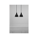 Nordlux Nordlux Pendant luminaire RAY, 2 flames, 2x E14, IP20, black