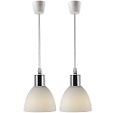 Nordlux Pendant luminaire set of 2 RAY 2-KIT, E14, IP20, chrome