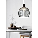 design for the people by Nordlux Pendelarmatuur AVER 40 E27 IP20, zwart 