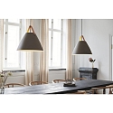 design for the people by Nordlux Pendelarmatuur STRAP 48 E27 IP20, beige, zwart 