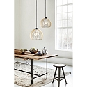 Nordlux Pendelarmatuur CHINO 30 E27 IP20, bruin, zwart 