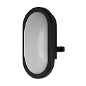 Opbouw armatuur LED BULKHEAD 11W ovaal, slagvast IP54, zwart 