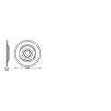 Ledvance ceiling luminaire SMART+ ORBIS RUMOR 500MM RGB + TW tunable white, RGB, controllable via WLAN / WIFI IP20, dimmable