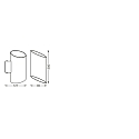 Ledvance Wandarmatuur SMART+ ORBIS CYLINDRO 200X127MM TW Tunable White, bedienbaar via WLAN / WIFI IP20, dimbaar