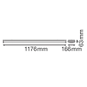 Ledvance surface luminaire LN SF IP44 DALI 1200 P 32W 830 WT DALI controllable IP44, white