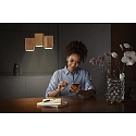 Ledvance SMART+ WIFI DECOR WOOD PENDANT TW 3-vlams, Tunable White, bedienbaar via WLAN / WIFI, dimbaar