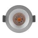 Ledvance Downlight SP FIX P 8W 930 PS DIM IP44 SI stijf, met schakelaar, multipower, set terug IP44/IP20, zilver
