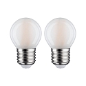 Paulmann Filamentlamp druppelvorm P45 set van 2 E27 5W 470lm 2700K CRI >80 