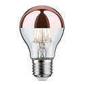 LED Filament Top mirrored Lamp Pear A60 NonDim, 230V, E27, 6.5W 2700K 600lm, copper