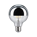 Paulmann Kopspiegellamp globe DECO GLOBE G95 LED SILVER DIM G95 helder E27 6,5W 600lm 2700K CRI >80 dimbaar