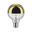 Paulmann Kopspiegellamp globe DECO GLOBE G95 LED GOLD ON-OFF G95 helder E27 6,5W 600lm 2700K CRI >80 dimbaar