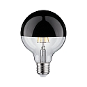 Paulmann Kopspiegellamp globe DECO GLOBE G95 LED BLACK CHROME DIM G95 helder E27 6,5W 600lm 2700K CRI >80 dimbaar